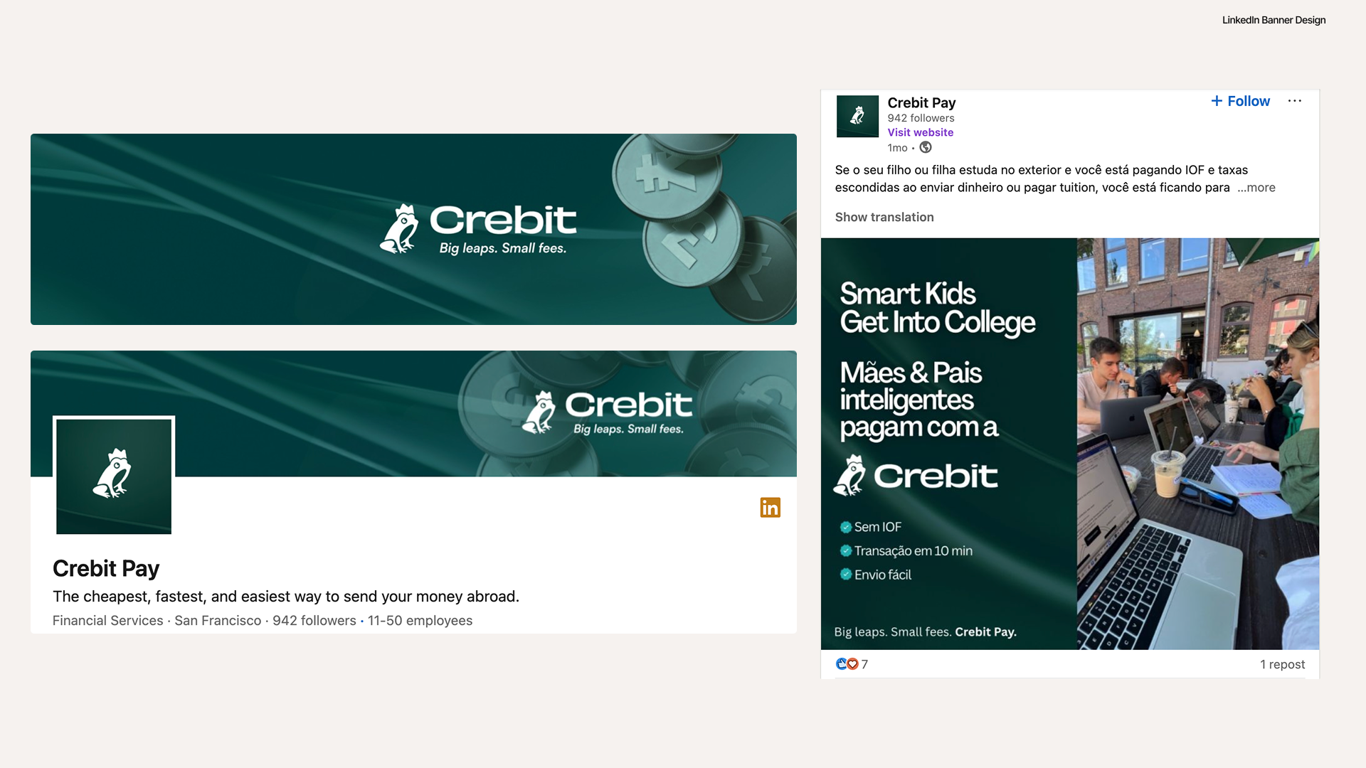 Crebit social assets